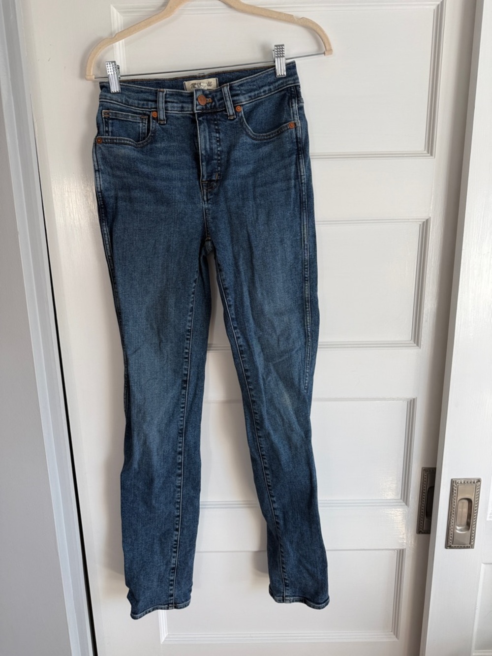 Madewell midrise stovepipe jeans 26 tall